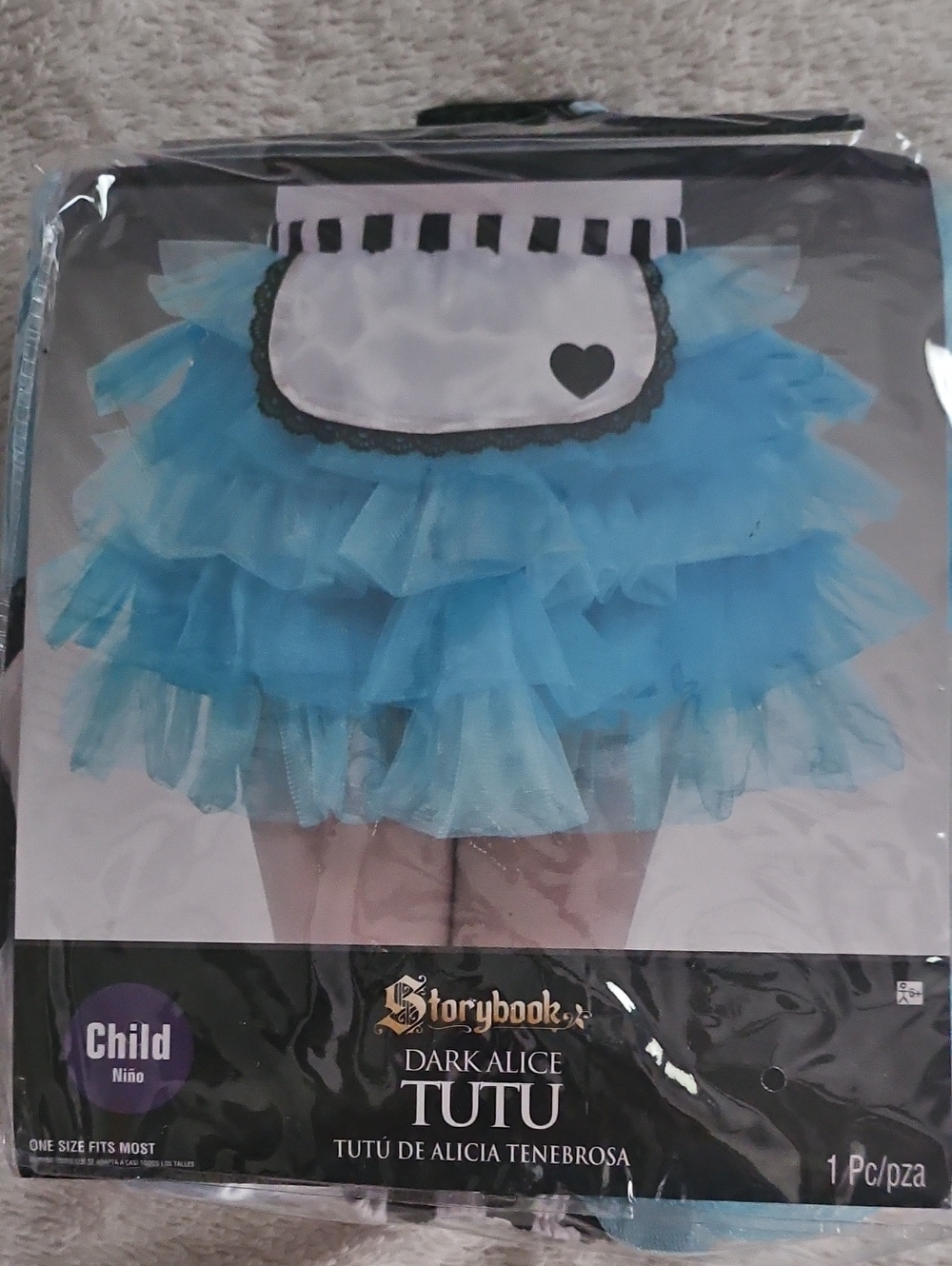 Dark Alice Blue Tutu Costume for Kids